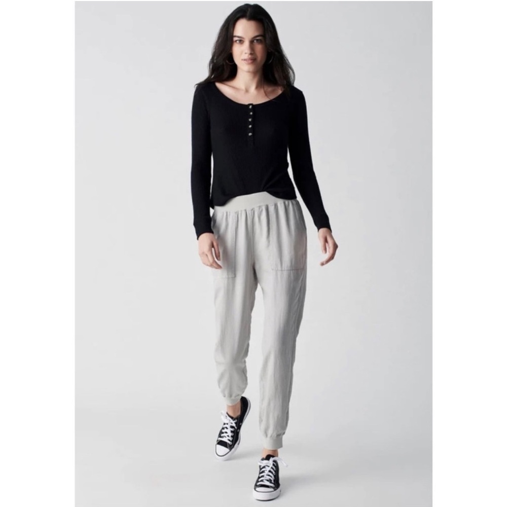 FAHERTY ARLIE JOGGER PANT gray size medium